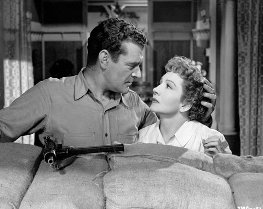 Jack Hawkins and Claudette Colbert in The Planter's Wife